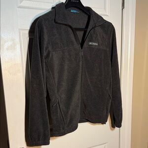 Columbia Charcoal Full-Zip Fleece Jacket